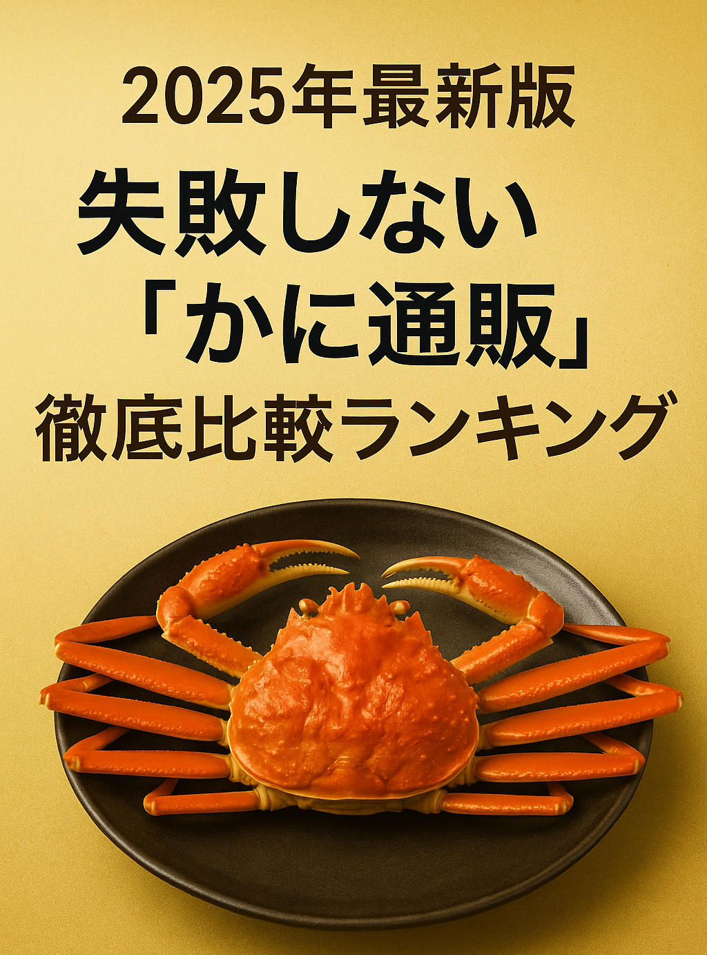 2025年最新版|失敗しない「かに通販」徹底比較ランキング